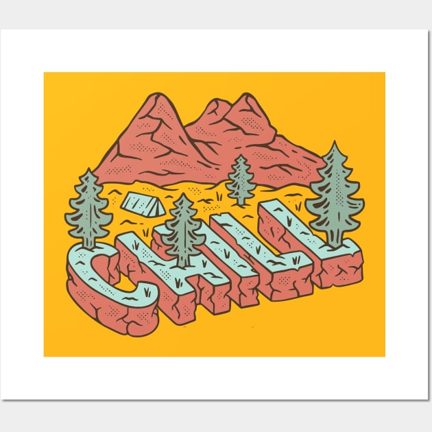 CHILL MONTAIN Wall Art by KING SAMBO